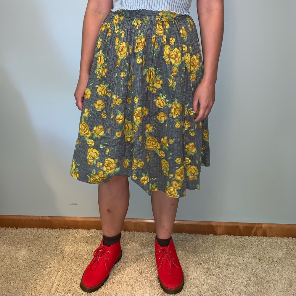 Vintage floral skirt